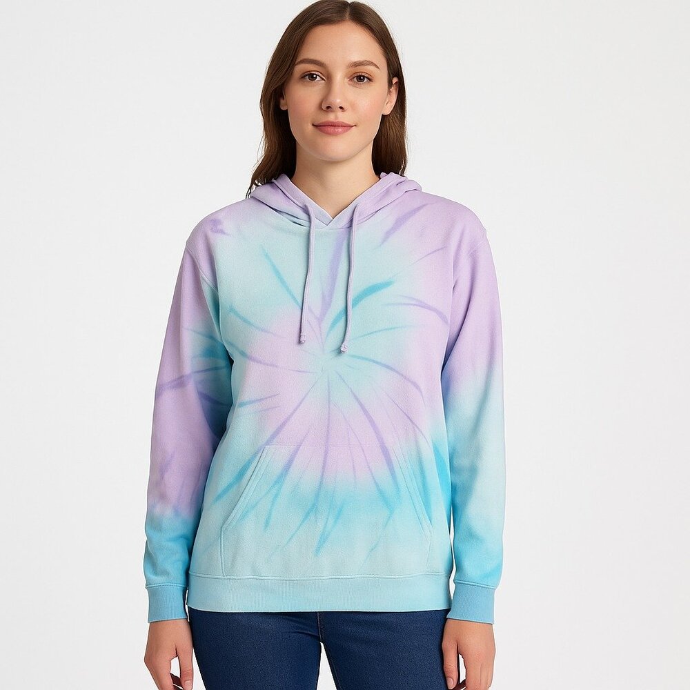 Outback Women’s Tie Dye Pullover Hoodie Size Small Blue Purple Casual